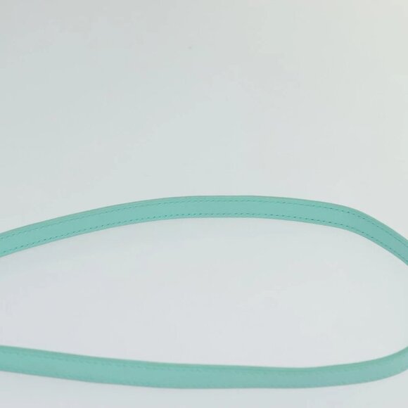 CELINE Triomphe Mini Claude Shoulder Bag Leather Light Blue Auth 114195AV - Picture 14 of 16